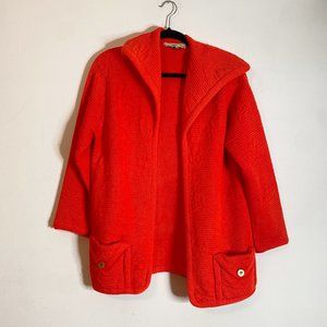 Vintage Ades of California Retro Bright 100% Orlon Acrylic Sweater Cardigan